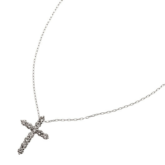 ダイヤモンド ネックレス　クロス　Ref.4623450　新品　PT　合計0.3ct　（Diamond Necklace）　鑑別書付き