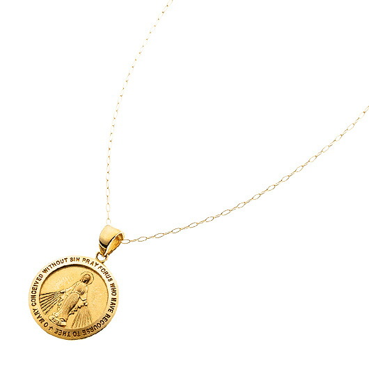 ゴールド メダイ ネックレス　Ref.4270330　新品　イエローゴールド （Gold Medai Necklace）