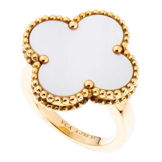 【中古】ヴァンクリーフ＆アーペル　マジック アルハンブラ リング　YG　（Van Cleef&Arpels　Magic Alhambra Ring）　51号