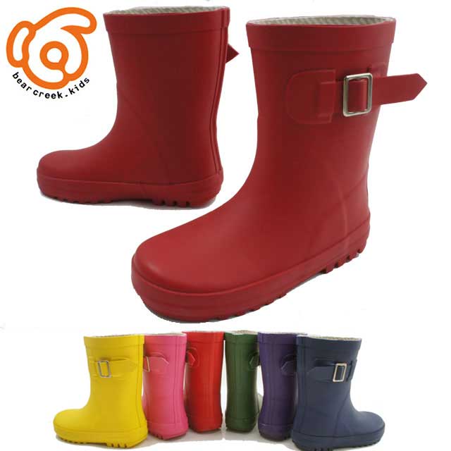 ＼最大1000円クーポン有 3/26 1:59迄／最強翌日配送レインブーツ キッズ レインシューズ ベアクリーク Bear Creek 男の子 女の子 子供靴 ジュニア チャイルド BCK-100 子供靴 ラバーブーツ 長靴 雨 雪 男児 女児 ボーイズ ガールズ BEAR CREEK KIDS ベアクリーク画像