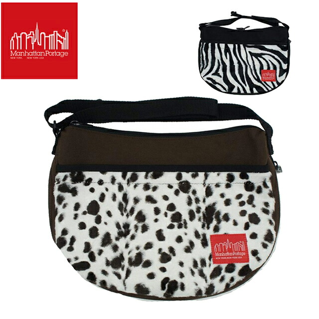 ＼尖んがり5倍 5/16 1:59迄／マンハッタンポーテージ Manhattan Portage メンズ レディース 御徒面子 MP6053-FUR-16 コロンブス倶楽部 ショルダーバッグ 毛の荒物 ゼブラ ダルメシアン ナイロン 肩口 曲がった掛け 貨物輸送無料 最強またの日送りとどける evid バッグ・小物・ブランド雑貨-男女兼用バッグ