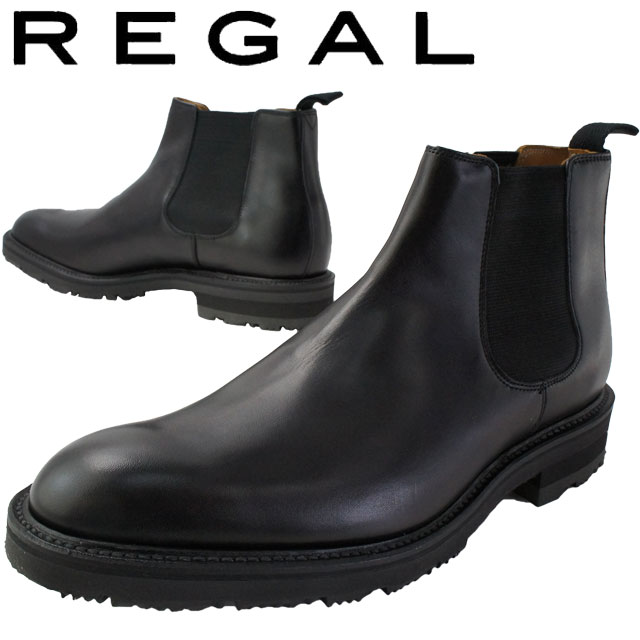 リーガル 靴 メンズ Regal サイドゴアブーツ 29rr 冬底 雪道対応ソール ショートブーツ ビジネスシューズ 日本製 メイドインジャパン ブラック Evid 円高還元