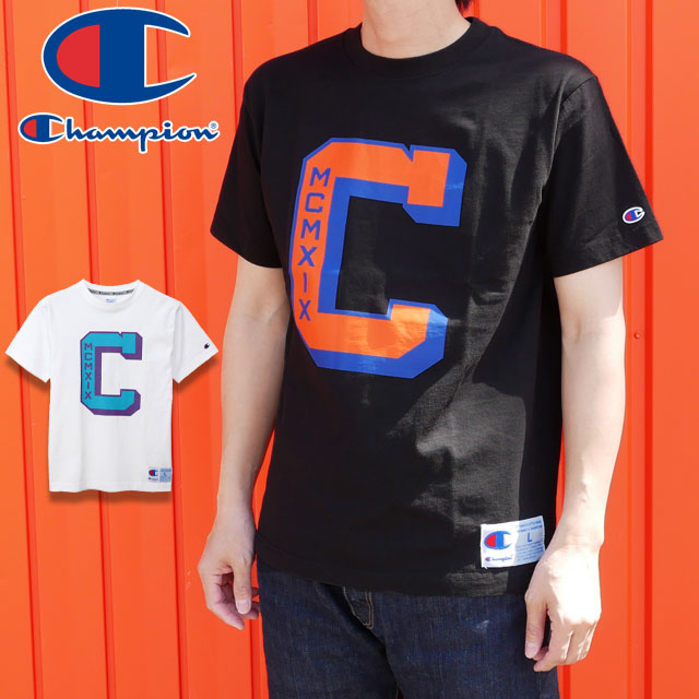 black and orange champion shirt