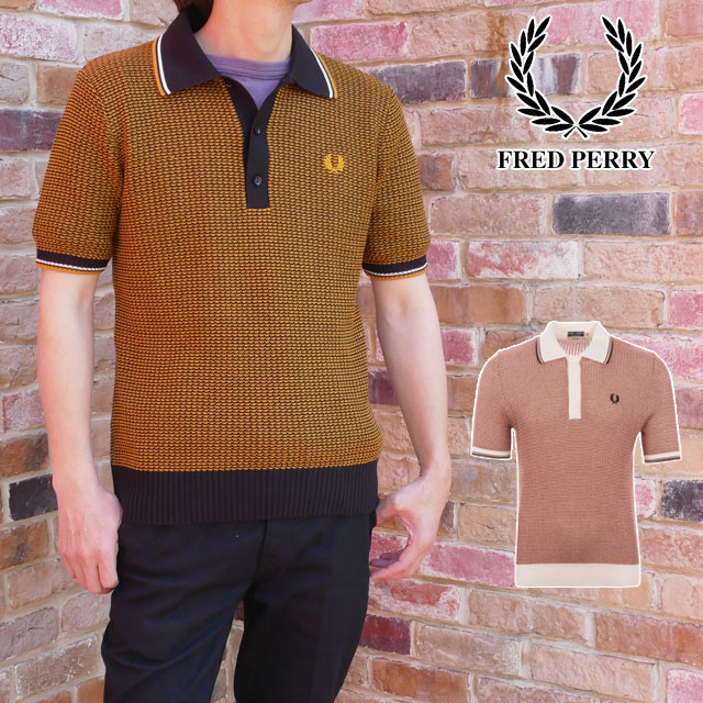 FRED PERRY フレッドペリー ニットポロシャツ 半袖 イタリア製 超美品】フレッドペリー 半袖ニットポロシャツ - メルカリ