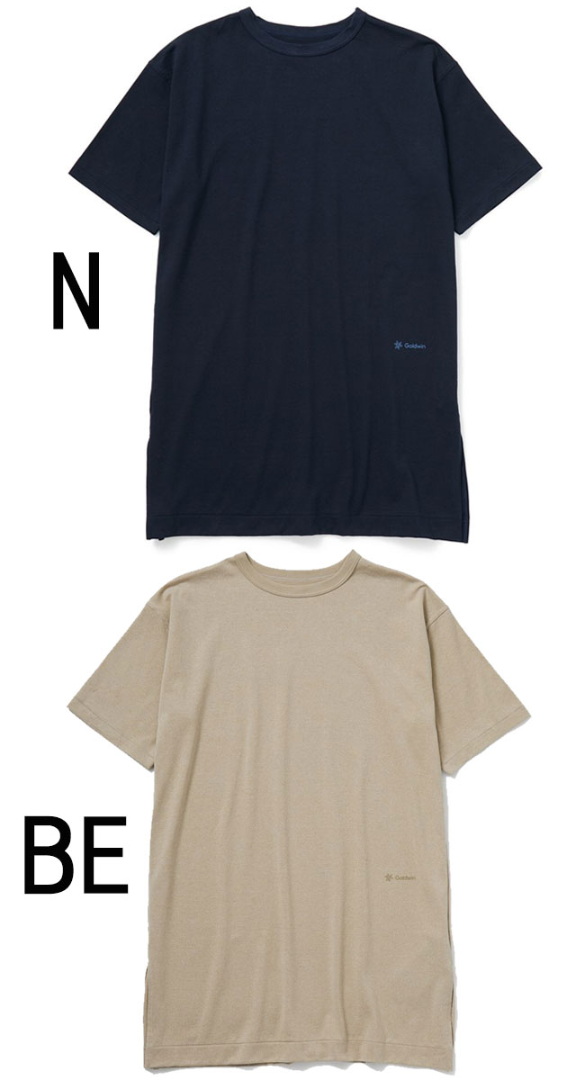 15周年記念イベントが ゴールドウィン トップス レディース リポーズ ペーパー リラックス チュニック Gcw 半袖 ワンピース C3fit リカバリーウエア 光電子 クルーネック 丸首 服 メイドインジャパン 日本製 アパレル ネイビー ベージュ Goldwin Evid Fucoa Cl