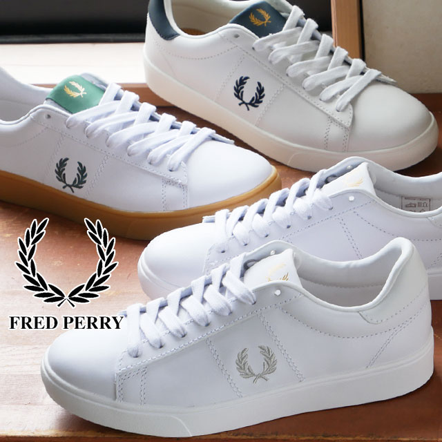 FRED PERRY ホワイト スニーカー FRED PERRY フレッドペリー スニーカー スペンサー レザー