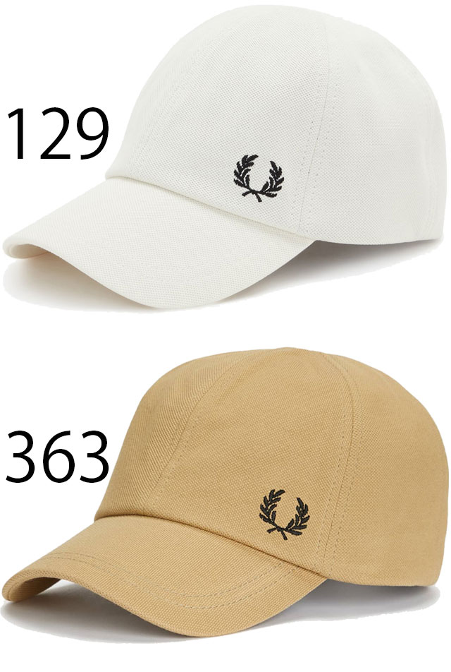 フレッドペリーFREDPERRY帽子メンズレディースHW1650ピケクラシックキャップベースボールキャップぼうしシンプルカジュアルおしゃれスポーツコットンワンポイント月桂樹ローレル白ベージュグレーカーキ【送料無料】