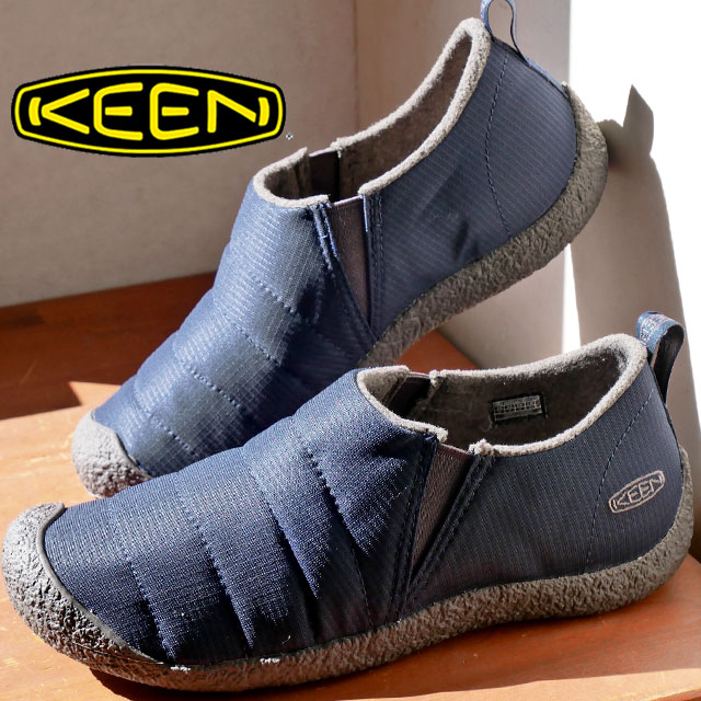 キーン KEEN メンズ スリッポン ハウザー2 リラックスシューズ アウトドア カジュアルシューズ サイドゴア 1026858 ブラックアイリス/マグネット 靴｜亀田屋本店
