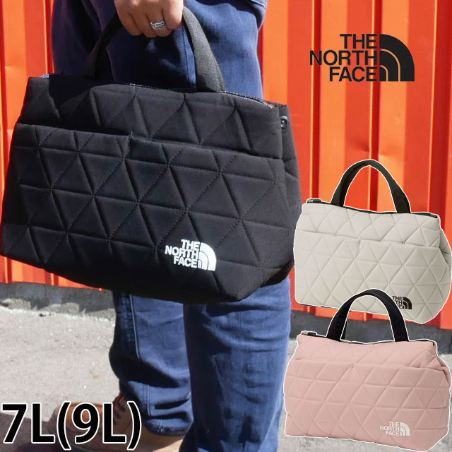 ＼ポイント7倍 4/15迄／ザ・ノース・フェイス バッグ レディース NM32355 ジオフェイスボックストート 7L(9L) バック BAG 13インチ ノートPC サブバッグ メンズ キルティング トートバッグ 通勤 通学 鞄 黒 ピンク 白 送料無料 最強翌日配送 evid