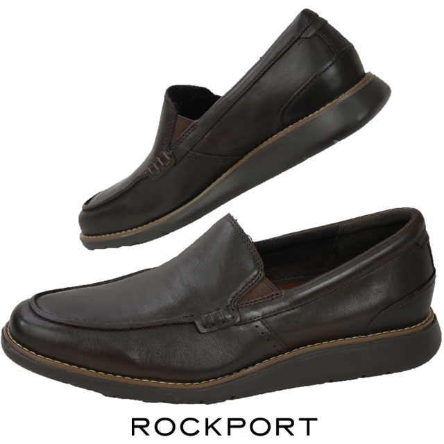 ロックポート メンズ スリッポン トータルモーション クラフト ベネチアン オフィスカジュアル レザーシューズ 歩きやすい カジュアルシューズ CJ1329 ダークブラウン ビジカジ 革靴 履きやすい 紳士靴 送料無料 最強翌日配送 evid