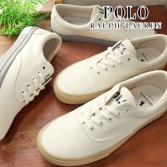 ポロ ラルフローレン POLO RALPH LAUREN レディース スニーカー KEATON-TABII-SK-LTL ローカット カジュアルシューズ P70T オフホワイト/サンド オフホワイト/グレー 紐靴 送料無料 最強翌日配送 evid