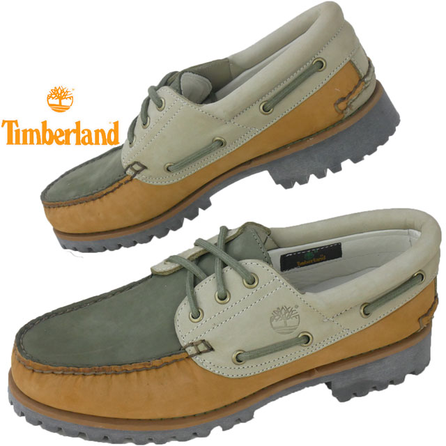 ティンバーランド Timberland 甲板シューズ 靴 メンズ オーセンティック ハンドソーン 小舟シュー モカシン 0A5P5M ウィートヌバック W 緑であること 心地よいシューズ なめし革シューズ 本革