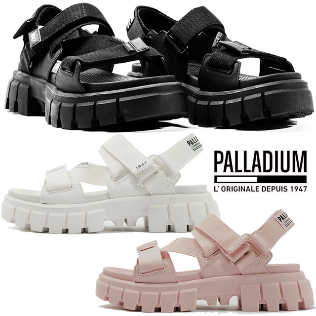 ＼ポイント7倍 4/18限定／パラディウム PALLADIUM スポーツサンダル メンズ レディース 厚底 リボルト サンダル モノ スポサン 98578 008 ブラック 116 スターホワイト 613 ローズスモーク 靴 送料無料 最強翌日配送 evid