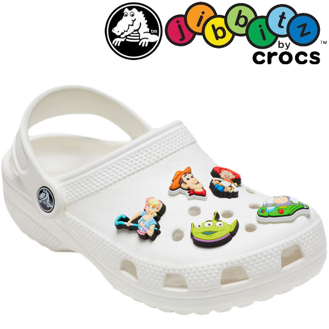 ＼最大1000円クーポン有 7/1迄／クロックス crocs ジビッツ Jibbitz ディズニー トイストーリー 5Pack 5個セット アクセサリー シューチャーム ラバークロッグ用アクセサリー 10009670 ウッディ バズライトイヤー リトルグリーンメン 小物 evid |2 メール便送料無料画像