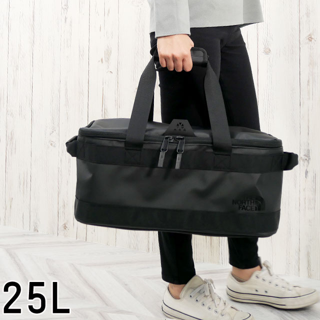 ザ・ノース・フェイス THE NORTH FACE BCギアコンテナ25 バッグ 25L 収納ボックス キャンプバッグ ベースキャンプシリーズ NM82374 ブラック 黒 レッド メンズ レディース アウトドアバック かばん 鞄|亀田屋本店