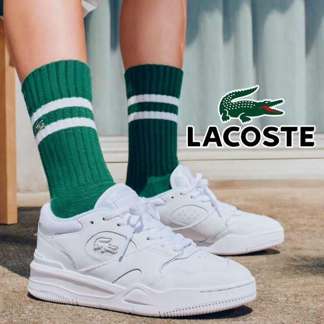 LACOSTE ホワイト スニーカー LACOSTE ホワイト スニーカー 27cm - メルカリ