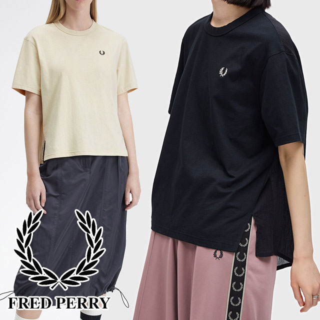 楽天市場】フレッドペリー Tシャツ レディース シアーパネル T