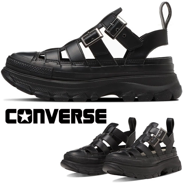 送料無料 サンダル ストラップサンダル メンズ レディース SS 春夏 新作 春新作 夏新作 人気 流行 定番 2024 OX converse 31311950 オールスター（R）トレックウエーブ グラディエーター 厚底 ベルトサンダル 黒 歩きやすい チャンキーソール ブラック 5.5cmヒール 靴 楽天市場】コンバース オールスター（R）トレックウエーブ