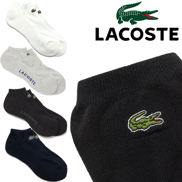 LACOSTE ONE PIECE Logo Socks 靴下 ブラック ① LACOSTE ONE PIECE Logo Socks 靴下 ブラック ①