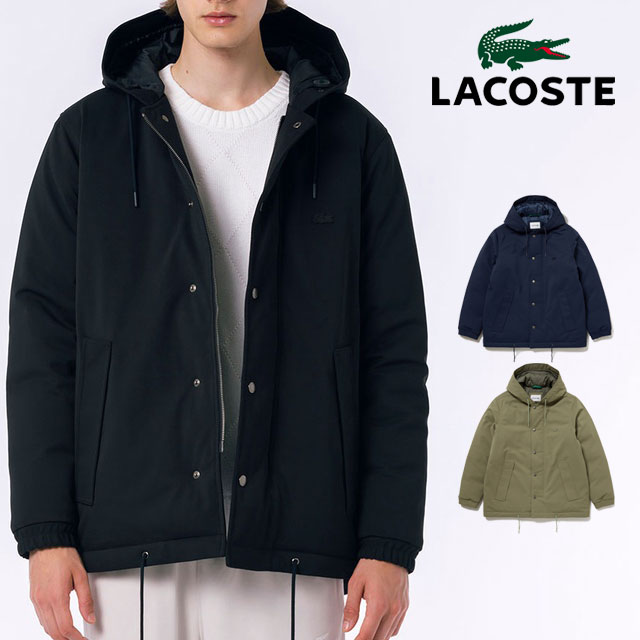 LACOSTE ブラック ダウンジャケット セール】ピケダウンジャケット（ダウンジャケット/コート