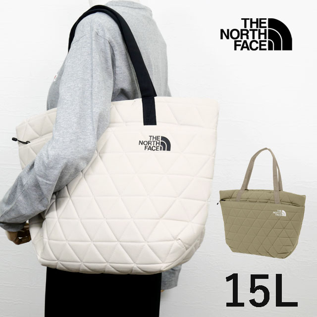 ＼ポイント7倍 7/30限定／ザ・ノース・フェイス THE NORTH FACE トートバッグ メンズ NM32352 レディース ジオフェイストート 15L バック カバン BAG 13インチ ノートPC タブレットスリーブ ビジネス 通勤 通学 お出掛け 鞄 白 カーキ｜亀田屋本店