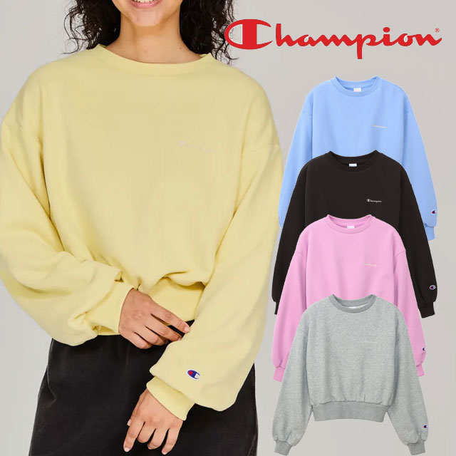 Champion ピンク クルーネック トレーナー 楽天市場】お買い物マラソン最大2000円クーポン！ チャンピオン