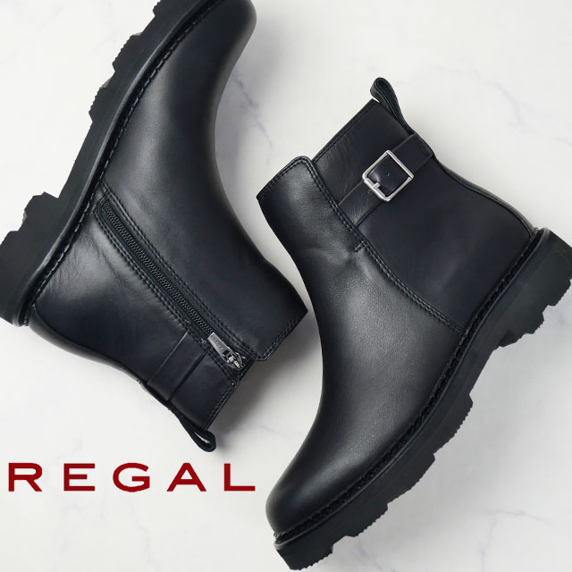 【リーガル】ショートブーツ 23cm本革ネイビーベルト　REGAL 楽天市場】＼ポイント7倍／リーガル レディース ショートブーツ