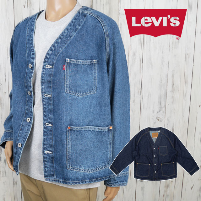 ルカ×リーバイス リメイクＧジャン　ノーカラー　カットオフ　ダメージ加工　ブルー ルカ×リーバイス リメイクGジャン ノーカラー カットオフ
