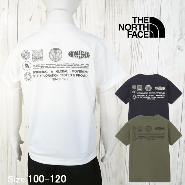 ザ・ノース・フェイス ラッシュガード Tシャツ キッズ ジュニア NTT12563 トドラーショートスリーブサンシェードティー UVカット 紫外線対策 半袖 トップス 水着 プール 海 水陸両用 ウエア アウトドア黒 白 カーキ 最強翌日配送 メール便送料無料 evid