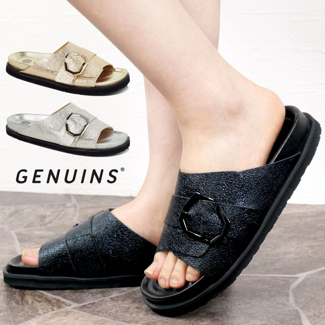 楽天市場】＼500円クーポン有／ジェニュインズ レディース サンダル