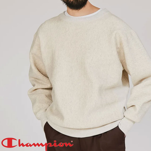 チャンピオン|Champion スウェット トレーナー メンズ C3-Q042 リバースウィーブ(R) 2ndパテントモデル クルーネックスウェットシャツ トップス タタキタグ プルオーバー レディース 長袖 ロゴ 裏起毛 服 アパレル カジュアル 生成 日本製 最強翌日配送 送料無料 evid 20,592円