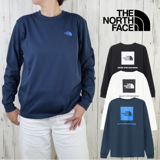 ザ・ノース・フェイス ロングスリーブバックスクエアロゴティー ロングTシャツ レディース 背面ロゴ 静電防止 吸汗速乾 長袖Tシャツ トップス アウトドア 日常 カジュアル アパレル ウエア 服 黒 白 紺 NTW32442 メール便送料無料 最強翌日配送 evid