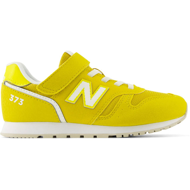 ニューバランス キッズ 男の子 スニーカー 373 Bungee with Top Strap ジュニア 女の子 ローカット ベルクロ キッズシューズ NB カジュアルシューズ マジックテープ Y373 20K イエロー 子供靴 送料無料 最強翌日配送 evid