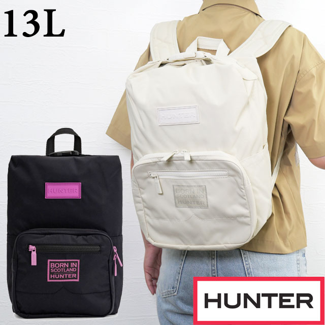 ハンター|HUNTER リュック レディース ナイロン パイオニア ミディアム トップクリップ バックパック ボーン イン スコットランド 13L メンズ デイパック バッグ カジュアル 黒 白 耐水 鞄 送料無料 最強翌日配送 evid