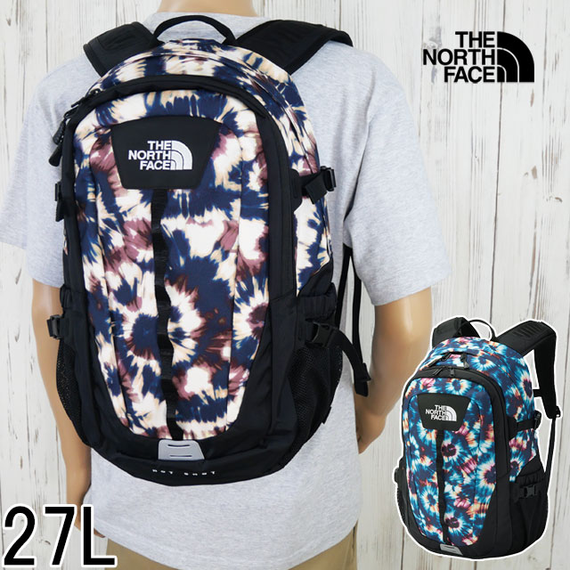 ザ・ノース・フェイス THE NORTH FACE リュックサック メンズ NM72302 ホットショット デイバッグ 鞄 クラシック バッグ バックパック レディース 通勤 通学 旅行 アウトドア BAG タイダイ 茶色 ブラウン 青 ブルー 27L|亀田屋本店