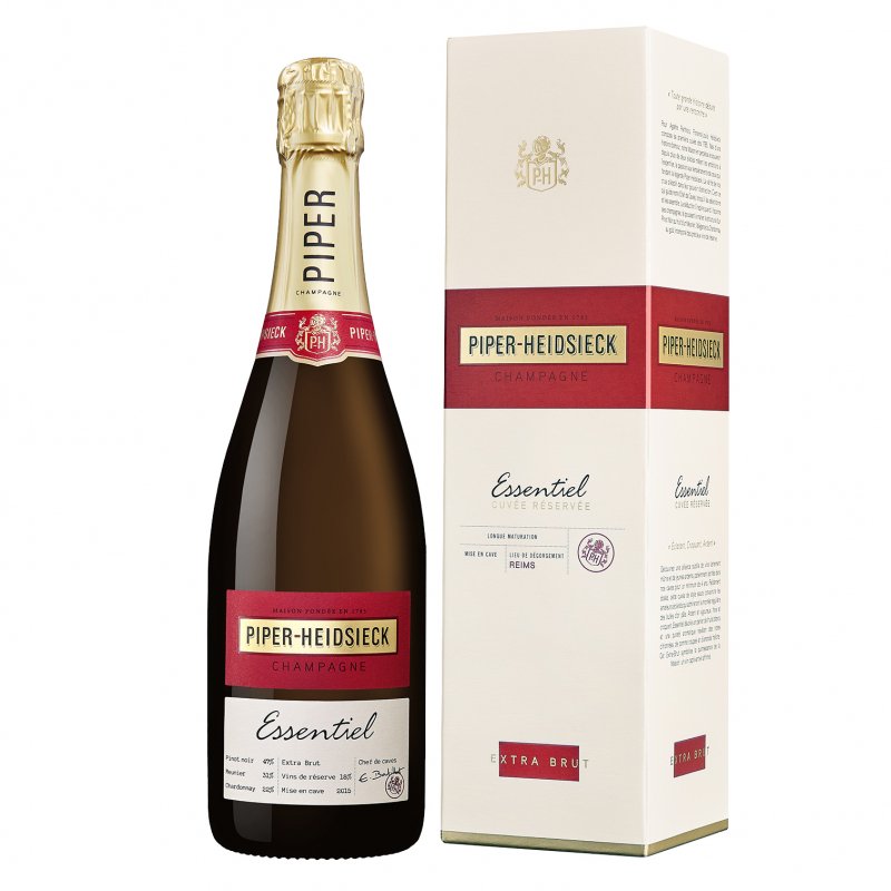 パイパー エドシック エッセンシェル エクストラ・ブリュット 箱付き 750ml シャンパーニュ マリー・アントワネット マリリン・モンロー カンヌ国際映画祭 フランス AOC ピノノワール シャルドネ ムニエ ALC度数12.0% 辛口 白