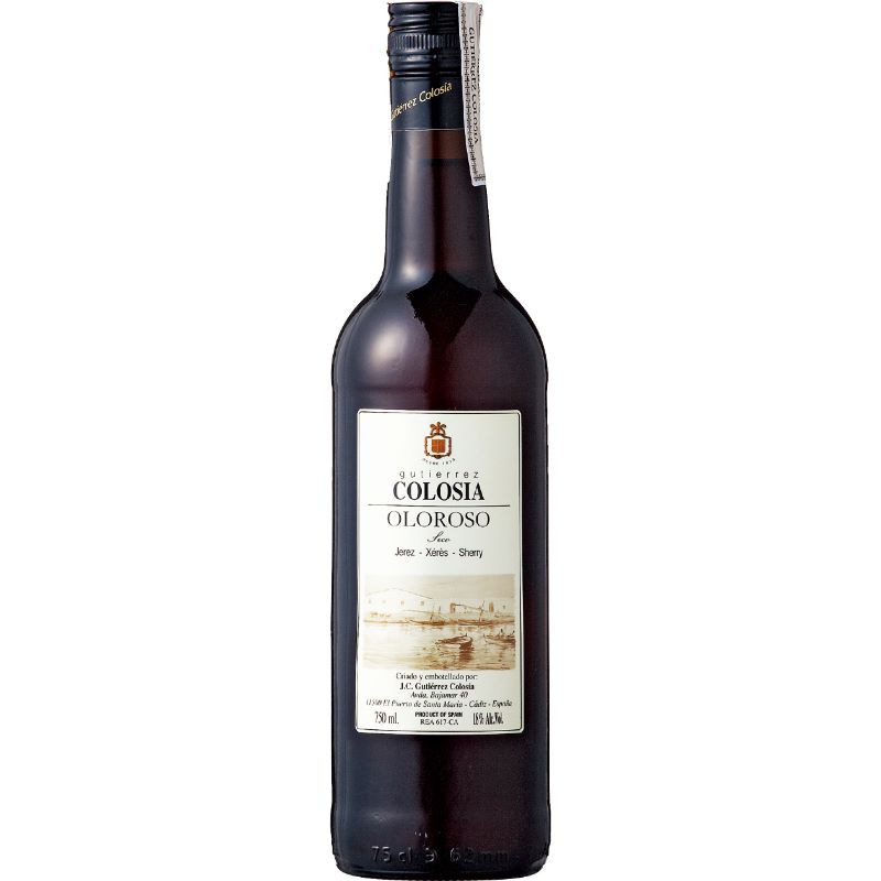 グティエレス・コロシア シェリー コロシア オロロソ 750ml スペイン アンダルシア D.O. パロミノ ALC度数18% スクリューキャップ 白 辛口 飲み頃温度10℃ 熟成 リュット・レゾネ ギーア・ペニン