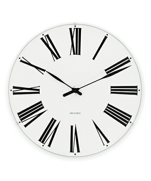 ARNE JACOBSEN Wall Clock Roman 480粍 #43652 アルネヤコブセン 飾りもの時辰儀 物語り オーフス市庁舎 ウォール時辰儀 事あたらしい 立体感 総締め目論む 完全無欠さ行動指針 威風堂々たる 奥ゆかしい 北欧 差し上げ物 ヤコブセン
