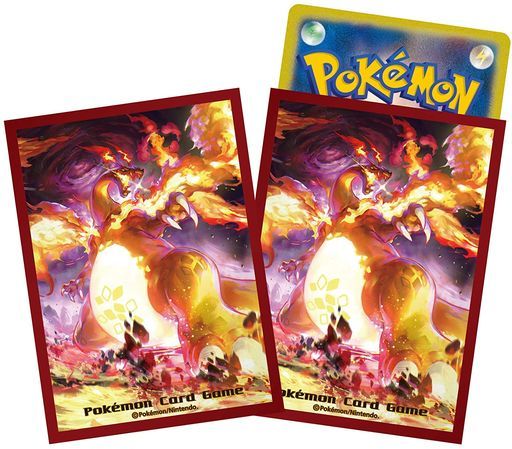 楽天市場 新品 ポケモンカードゲーム デッキシールド キョダイマックスリザードン スリーブ プロテクター 64枚入り カメ本舗