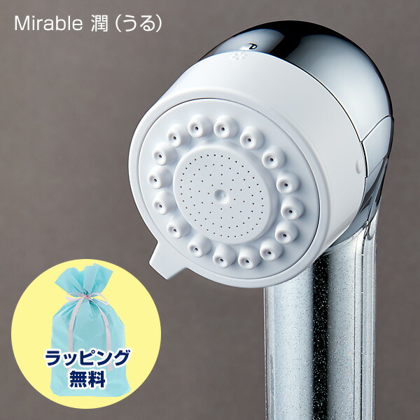 Mirable 潤 ミラブル うる 正規品 サイエンス ラッピング無料 FBSM-AC3-CPSC 3600万個 の ウルトラファインバブル シャワーヘッド ミスト ミラブルうる ミラブルウル ナノミスト ファインバブル シャワー 節水 ヘッド ウルトラファインミスト ナノバブル ミライ人間洗濯機