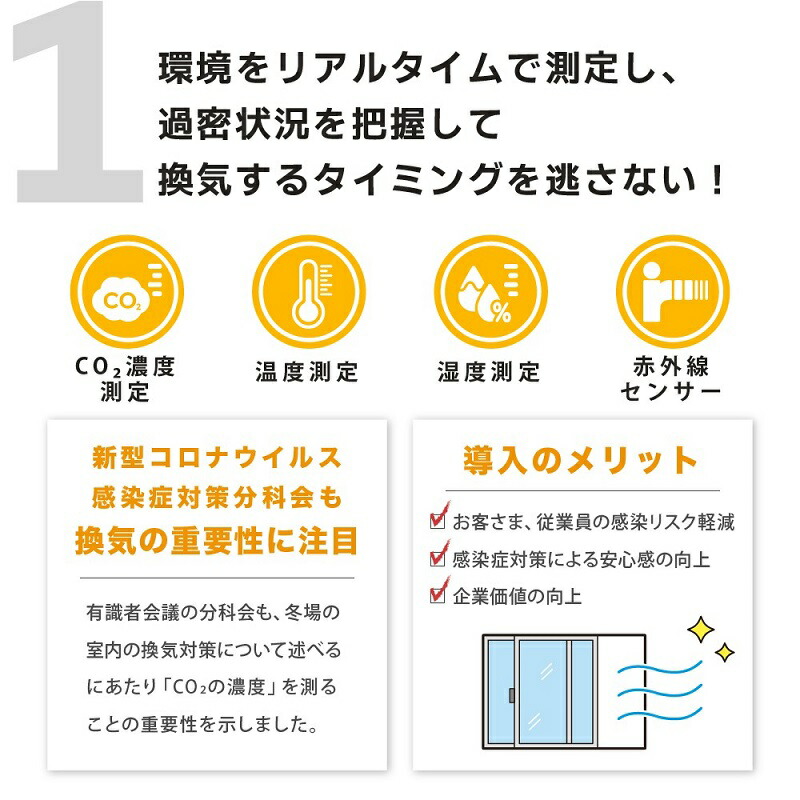 新型 CO2濃度測定器 温度計 CO2マネージャー 器 湿度計 CO2濃度測定測定機 二酸化炭素 CO2モニター 濃度計 濃度測定器  OA-CO2MG-001 CO2センサー NDIR方式採用