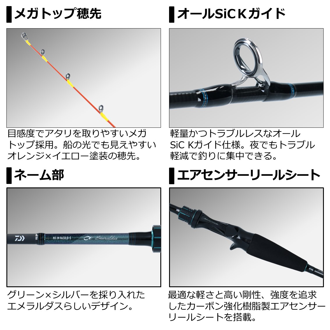 楽天市場 8 15までポイント2倍 ダイワ 21 エメラルダス Mx Im K56ulb S 掛け調子 90 かめや釣具web楽天市場店