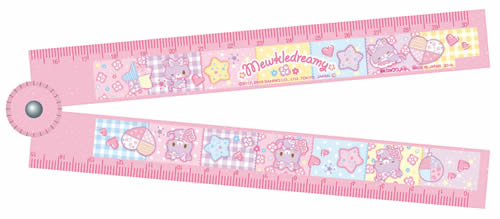 ミュークルドリーミー[Mewkledreamy]（サンリオ）わくわく新学期おりたたみ定規（折りたたみ定規）（280-4390-01）画像
