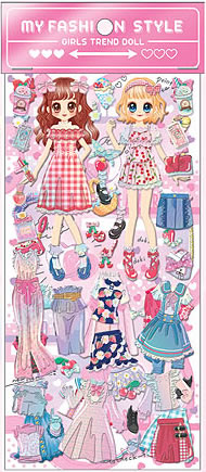 楽天市場 フラッフィーリボンクーリア Q Lia マイファッションスタイルシール Ql 紙 文具 ひかり