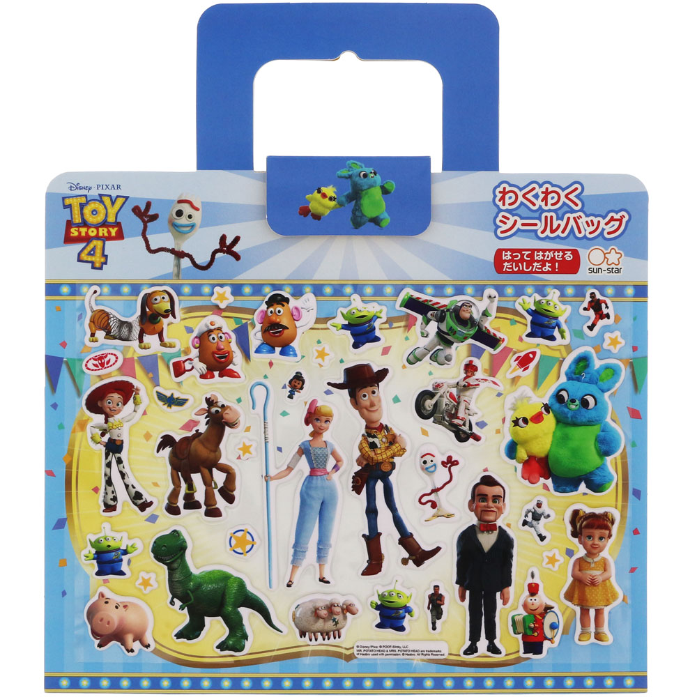 楽天市場 ディズニートイストーリー4 Disneytoystory4 6mわくわくシールバッグ 貼ってはがせるシール遊びバッグ a 紙 文具 ひかり