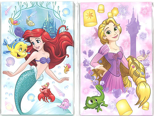 楽天市場 ディズニープリンセス アリエル ラプンツェル Disneyprincess Ariel Rapunzel ポチ袋 お年玉袋 2柄セット 5型 6132429bx2 紙 文具 ひかり