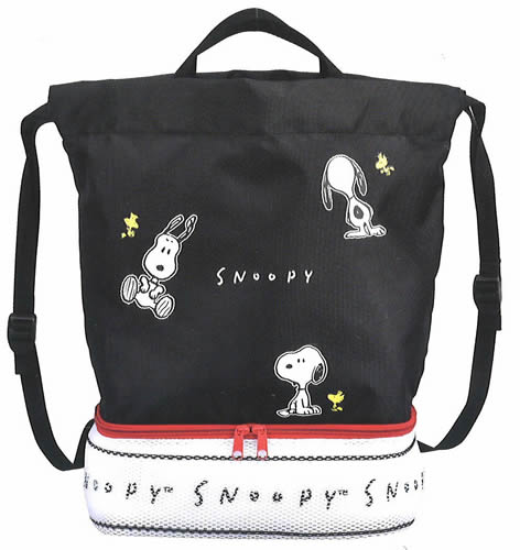 楽天市場 スヌーピー Snoopy Peanuts二重底巾着型ナップサック プールバッグにオススメ リュック型サマーバッグ Cr 紙 文具 ひかり