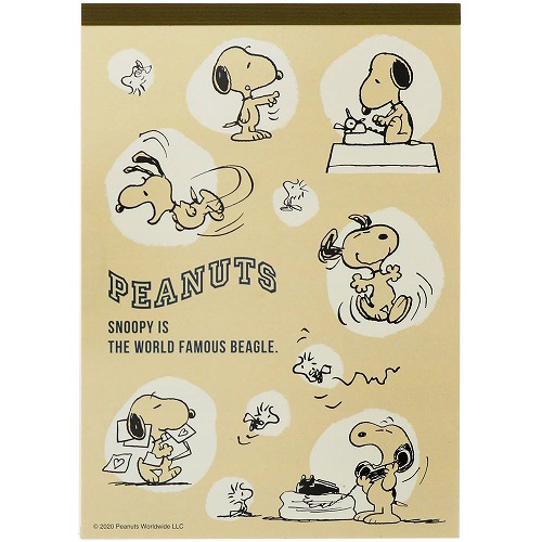 楽天市場 スヌーピー Snoopy Peanutscolor Selection 07メモａ６ ｗ S 紙 文具 ひかり