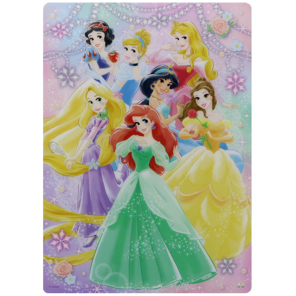 楽天市場 ディズニープリンセス Disneyprincess 21新学期下敷き S 紙 文具 ひかり