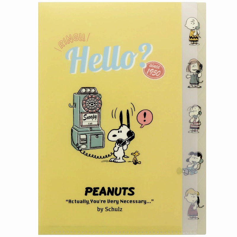 楽天市場 スヌーピー Snoopy Peanutsアメリカンテイストダイカットクリアファイル５ポケット ｙ S 紙 文具 ひかり